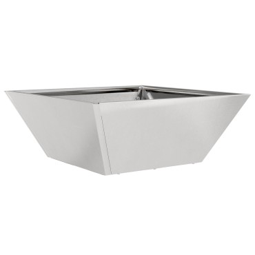 vidaXL Μεταλλική Γλάστρα Ανοξείδωτο Ατσάλι 40 x 40 x 15 cm Ανθεκτική
