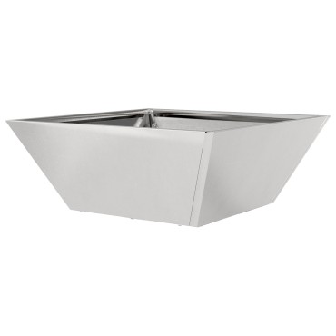 vidaXL Μεταλλική Γλάστρα Ανοξείδωτο Ατσάλι 40 x 40 x 15 cm Ανθεκτική