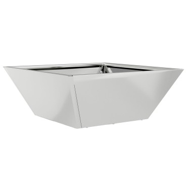 vidaXL Γλάστρα χάλυβα Γαλβανισμένος χάλυβας 40 x 40 x 15 cm