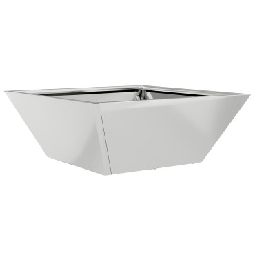 vidaXL Γλάστρα χάλυβα Γαλβανισμένος χάλυβας 40 x 40 x 15 cm