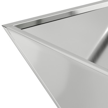 vidaXL Γλάστρα χάλυβα Γαλβανισμένος χάλυβας 40 x 40 x 15 cm