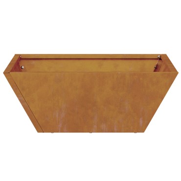 vidaXL Μεταλλική Γλάστρα Ανθεκτικό ατσάλι 40 x 40 x 15 εκ.