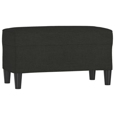 vidaXL Πάγκος Μαύρος 70x35x41cm Υφασμάτινος 1 τεμ.