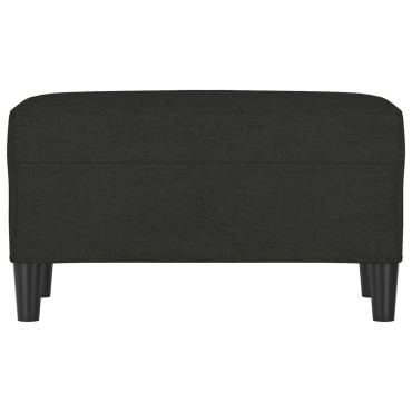 vidaXL Πάγκος Μαύρος 70x35x41cm Υφασμάτινος 1 τεμ.