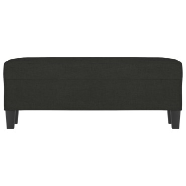 vidaXL Πάγκος Μαύρος 100x35x41cm Υφασμάτινος 1 τεμ.
