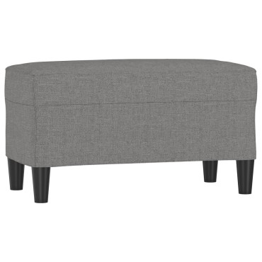 vidaXL Πάγκος Σκούρο Γκρι 70x35x41cm Υφασμάτινος 1 τεμ.