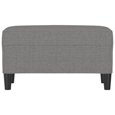 vidaXL Πάγκος Σκούρο Γκρι 70x35x41cm Υφασμάτινος 1 τεμ.