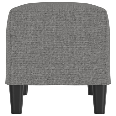 vidaXL Πάγκος Σκούρο Γκρι 70x35x41cm Υφασμάτινος 1 τεμ.
