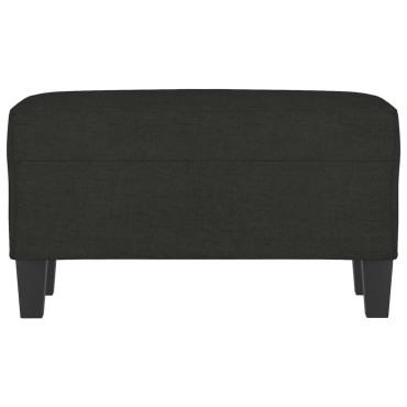 vidaXL Πάγκος Μαύρος 70x35x41cm Υφασμάτινος 1 τεμ.