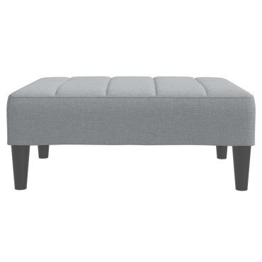 vidaXL Υποπόδιο Ανοιχτό Γκρι 77x55x31cm Υφασμάτινο 1 τεμ.