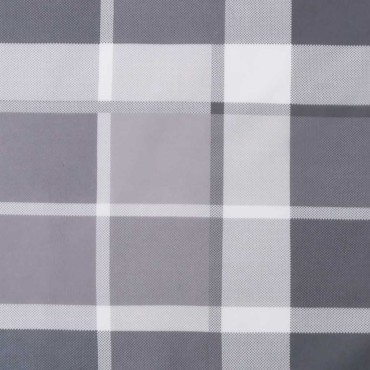 vidaXL Μαξιλάρι Παλέτας Γκρι Καρό 120x40x12cm Υφασμάτινο