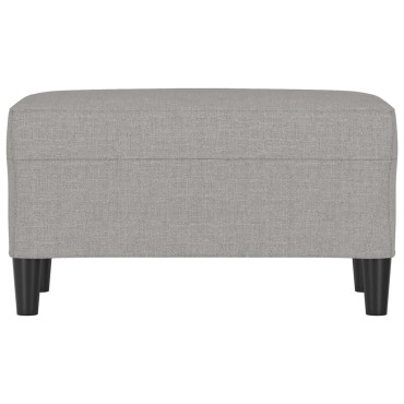 vidaXL Πάγκος Ανοιχτό Γκρι 70x35x41cm Υφασμάτινος 1 τεμ.