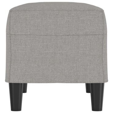 vidaXL Πάγκος Ανοιχτό Γκρι 70x35x41cm Υφασμάτινος 1 τεμ.