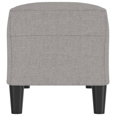vidaXL Πάγκος Ανοιχτό Γκρι 100x35x41cm Υφασμάτινος 1 τεμ.