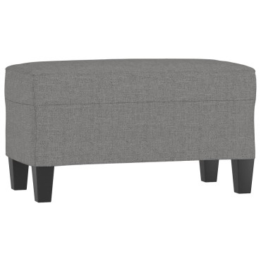 vidaXL Πάγκος Σκούρο Γκρι 70x35x41cm Υφασμάτινος 1 τεμ.