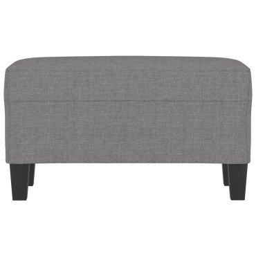 vidaXL Πάγκος Σκούρο Γκρι 70x35x41cm Υφασμάτινος 1 τεμ.