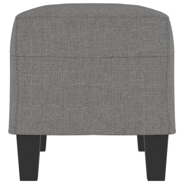 vidaXL Πάγκος Σκούρο Γκρι 70x35x41cm Υφασμάτινος 1 τεμ.