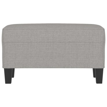 vidaXL Πάγκος Ανοιχτό Γκρι 70x35x41cm Υφασμάτινος 1 τεμ.