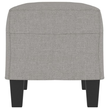 vidaXL Πάγκος Ανοιχτό Γκρι 70x35x41cm Υφασμάτινος 1 τεμ.
