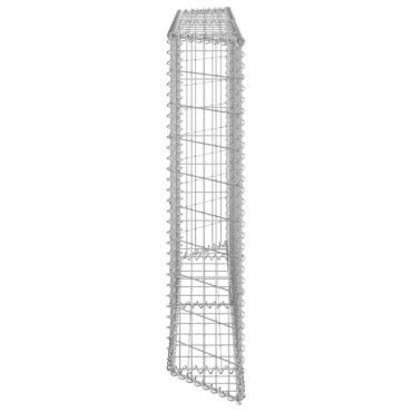 vidaXL Συρματοκιβώτιο-Γλάστρα Υπ. Τραπέζιο 150x20x100 εκ Γαλβ. Χάλυβας