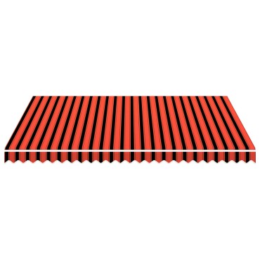 vidaXL Τεντόπανο Πορτοκαλί / Καφέ 350 x 250 εκ. από Καραβόπανο
