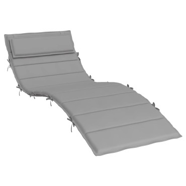 vidaXL Μαξιλάρι Ξαπλώστρας Γκρι 180x60x4cm από Ύφασμα Oxford