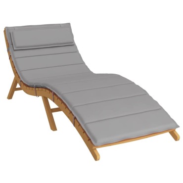 vidaXL Μαξιλάρι Ξαπλώστρας Γκρι 180x60x4cm από Ύφασμα Oxford