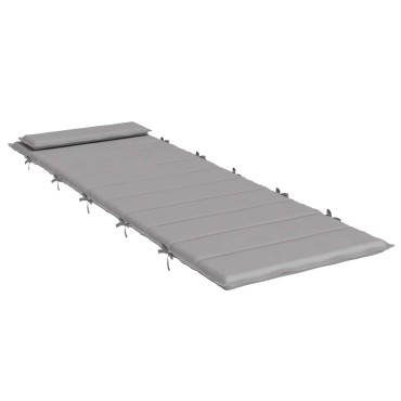 vidaXL Μαξιλάρι Ξαπλώστρας Γκρι 180x60x4cm από Ύφασμα Oxford