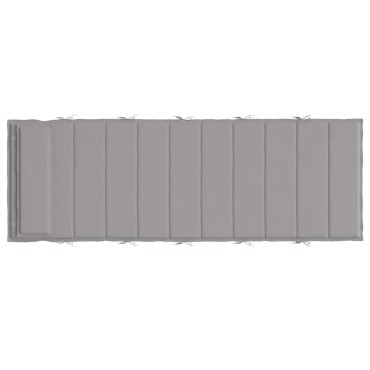 vidaXL Μαξιλάρι Ξαπλώστρας Γκρι 180x60x4cm από Ύφασμα Oxford