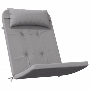 vidaXL Μαξιλάρια Καρέκλας Adirondack 2 τεμ. Γκρι από Ύφασμα Oxford 126x58x4,5cm