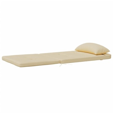 vidaXL Μαξιλάρια Καρέκλας Adirondack 2 τεμ. Μπεζ από Ύφασμα Oxford 126x58x4,5cm