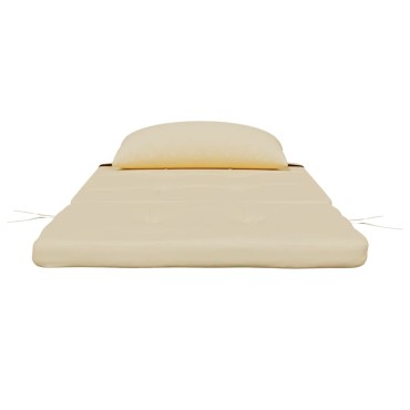 vidaXL Μαξιλάρια Καρέκλας Adirondack 2 τεμ. Μπεζ από Ύφασμα Oxford 126x58x4,5cm