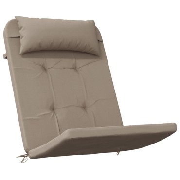 vidaXL Μαξιλάρια Καρέκλας Adirondack 2 τεμ. Taupe από Ύφασμα Oxford 126x58x4,5cm