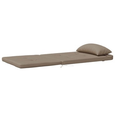 vidaXL Μαξιλάρια Καρέκλας Adirondack 2 τεμ. Taupe από Ύφασμα Oxford 126x58x4,5cm