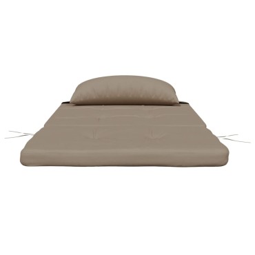vidaXL Μαξιλάρια Καρέκλας Adirondack 2 τεμ. Taupe από Ύφασμα Oxford 126x58x4,5cm