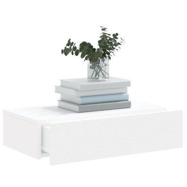 vidaXL Έπιπλο Τηλεόρασης με LED Λευκό 60x35x15,5cm