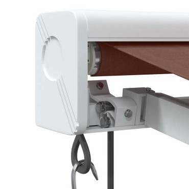vidaXL Τέντα Πτυσσόμενη Αυτόματη Καφέ 350x250 εκ.
