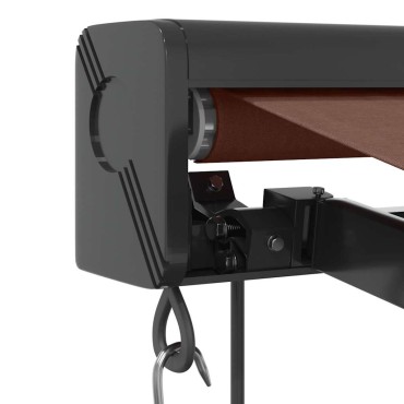 vidaXL Τέντα Πτυσσόμενη Αυτόματη Καφέ 350x250 εκ.