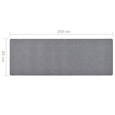 vidaXL Χαλί Διάδρομος Σκούρο Γκρι 80x250cm