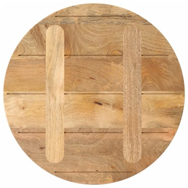 vidaXL Επιφάνεια Τραπεζιού Στρογγυλή 50x3,8cm Μασίφ Ξύλο Μάνγκο 1 τεμ.