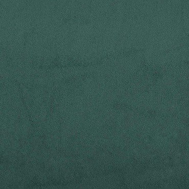 vidaXL Κρεβάτι Boxspring με Στρώμα Σκούρο Πράσινο 200x200εκ. Βελούδινο