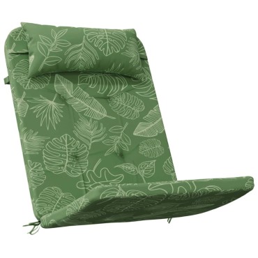 vidaXL Μαξιλάρια Καρέκλας Adirondack 2 τεμ. Σχ. Φύλλα Ύφασμα Oxford 126x58x4,5cm