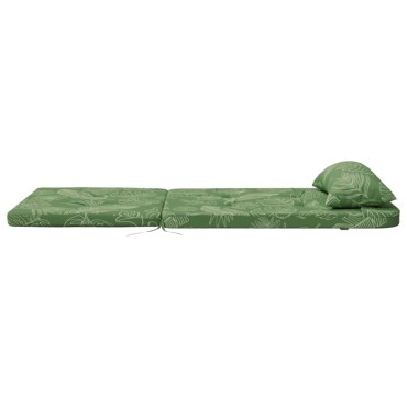 vidaXL Μαξιλάρια Καρέκλας Adirondack 2 τεμ. Σχ. Φύλλα Ύφασμα Oxford 126x58x4,5cm