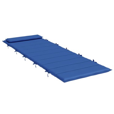 vidaXL Μαξιλάρι Ξαπλώστρας Μπλε Ρουά 180x60x4cm από Ύφασμα Oxford
