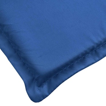 vidaXL Μαξιλάρι Ξαπλώστρας Μπλε Ρουά 180x60x4cm από Ύφασμα Oxford