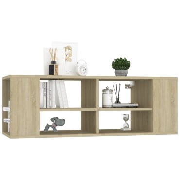vidaXL Έπιπλο Τηλεόρασης Κρεμαστό Sonoma Δρυς 102x35x35cm Επεξ. Ξύλο