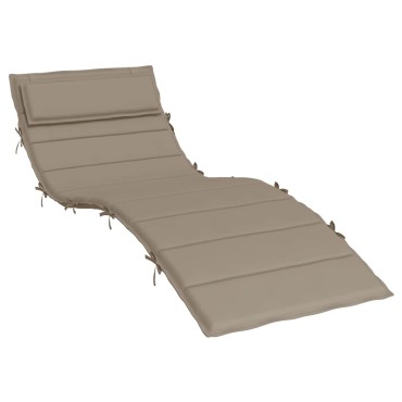 vidaXL Μαξιλάρι Ξαπλώστρας Taupe 180x60x4cm από Ύφασμα Oxford