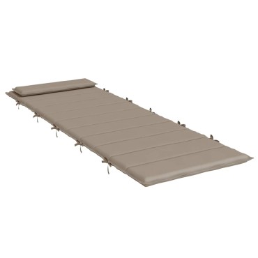 vidaXL Μαξιλάρι Ξαπλώστρας Taupe 180x60x4cm από Ύφασμα Oxford