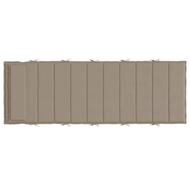 vidaXL Μαξιλάρι Ξαπλώστρας Taupe 180x60x4cm από Ύφασμα Oxford