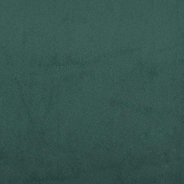 vidaXL Κρεβάτι Boxspring με Στρώμα Σκούρο Πράσινο 120x200εκ. Βελούδινο